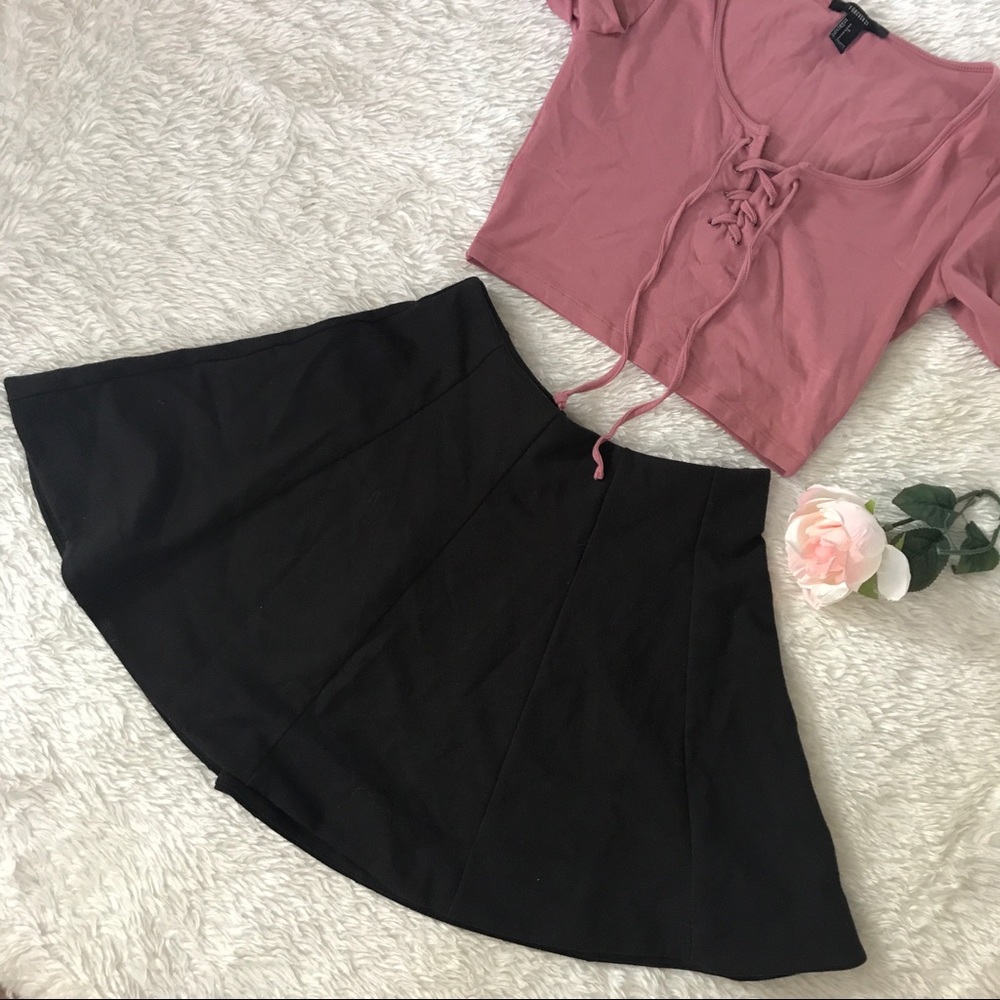 Urban Outfitters Black Skater Skirt